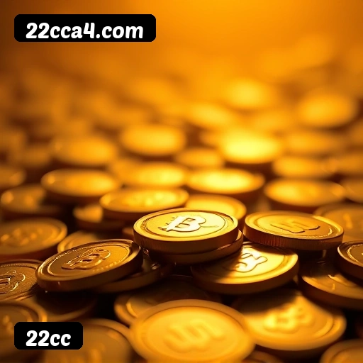 App 22cc para iOS e Android — interface mobile, login biométrico e PIX integrado
